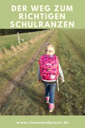 Der Weg zum richtigen Schulranzen