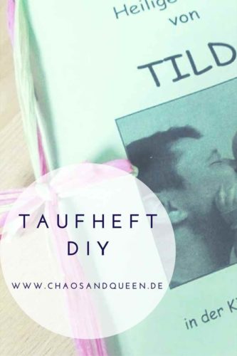 DIY Taufheft Pinterest