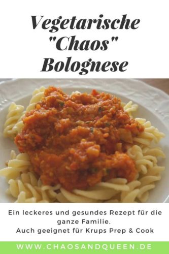 Vegetarische Bolognese mit Nudeln